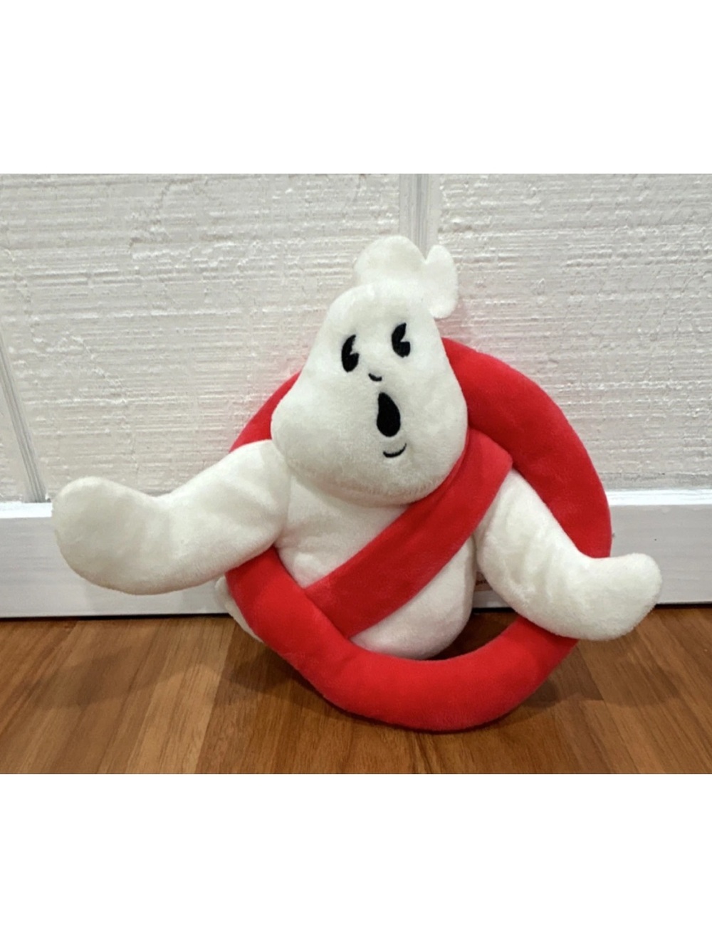 White & Red Ghost Plush Toy - Kids Soft Stuffed Figure